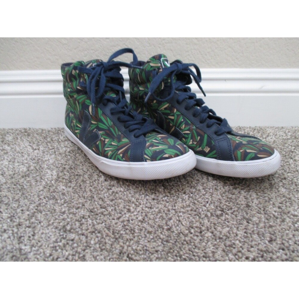 Luc Jacquet X Veja ESPLAR MOABI high top sneaker jungle leaf print mens 10
